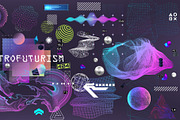 Retrofuturistic 3D trendy collection, an Object Illustration by SergeyBitos (Thumbnail 3 of 8)