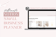 Notion template business planner, a Templates & Theme by Cate Creates (Thumbnail 1 of 8)