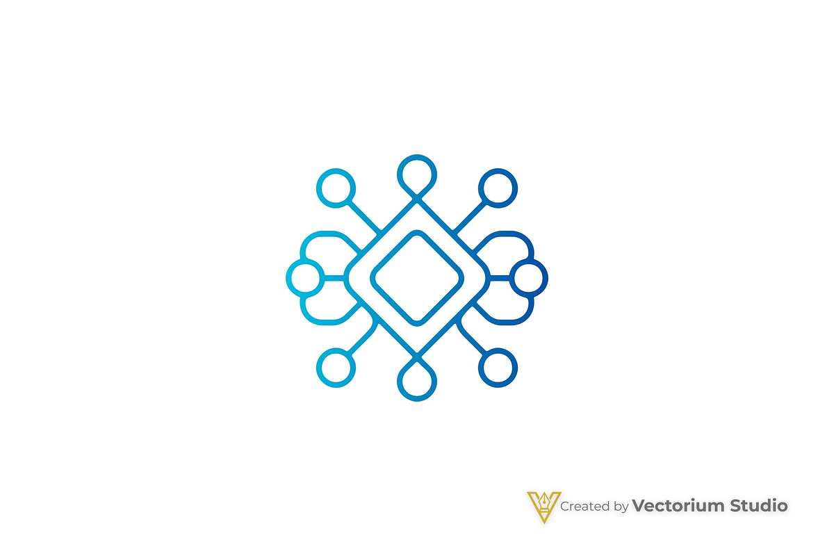 Diamond Network Abstract Logo, a Branding & Logo Template by Vectorium Studio (Photo 1 of 16)