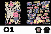 Love Typography Sticker Pack Vol.1, a Graphic by 159room.studio (Thumbnail 2 of 6)