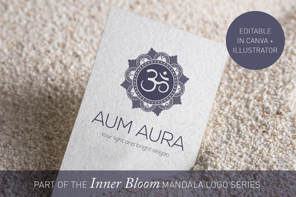 Mandala Logo for Yoga Zen - Canva/AI