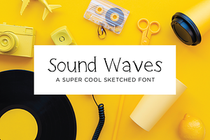 Sound Waves Sketch Font