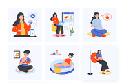 Pregnant Woman Icons, a Duotone Icon by Vectors Market (Thumbnail 8 of 13)