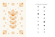 Art Deco Floral Procreate Brushes, a Brush Add-On by Pencil Twist (Thumbnail 6 of 10)