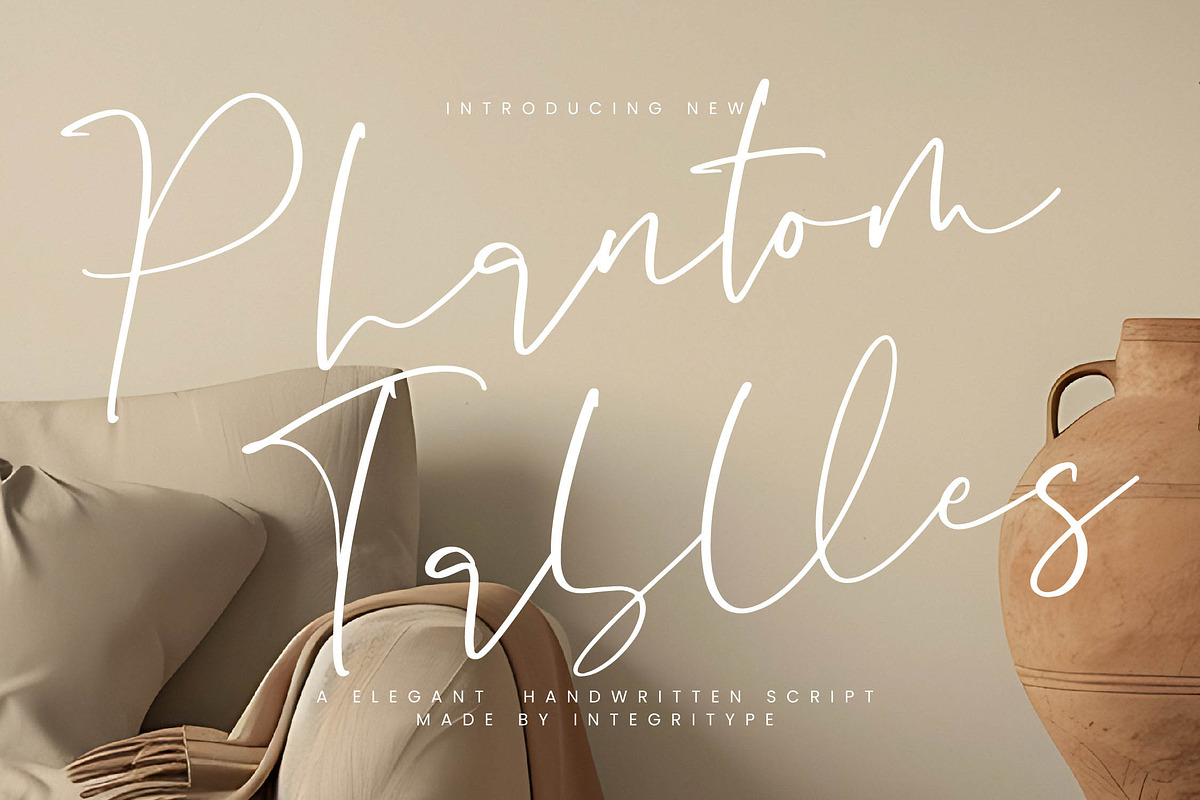 Phantom Tablles, a Handwritten Font by Integritype Studio (Photo 1 of 15)