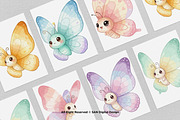 15 Bundle Watercolor Cute Butterfly, an Animal Illustration by Morspective (Thumbnail 3 of 8)