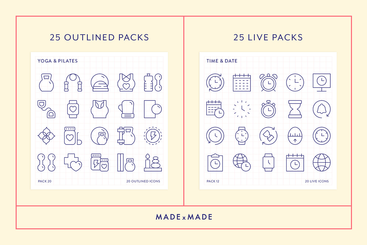 Mega Bundle Vol 7 Line Icons, an Outline Icon by Made by Made (Photo 4 of 9)