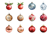 Christmas Bauble Clipart, an Illustration by Design Market (Thumbnail 2 of 3)