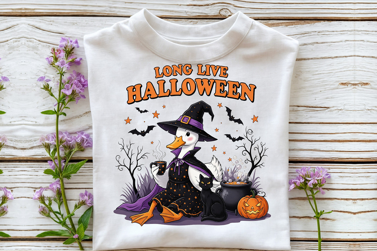 Halloween Goose Witch Long Live Png, an Illustration by DreamCafeArt (Photo 3 of 7)