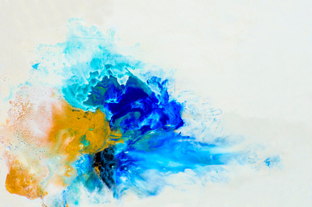 Abstract oil paint background. Golde, an Arts & Entertainment Photo by hitdelight