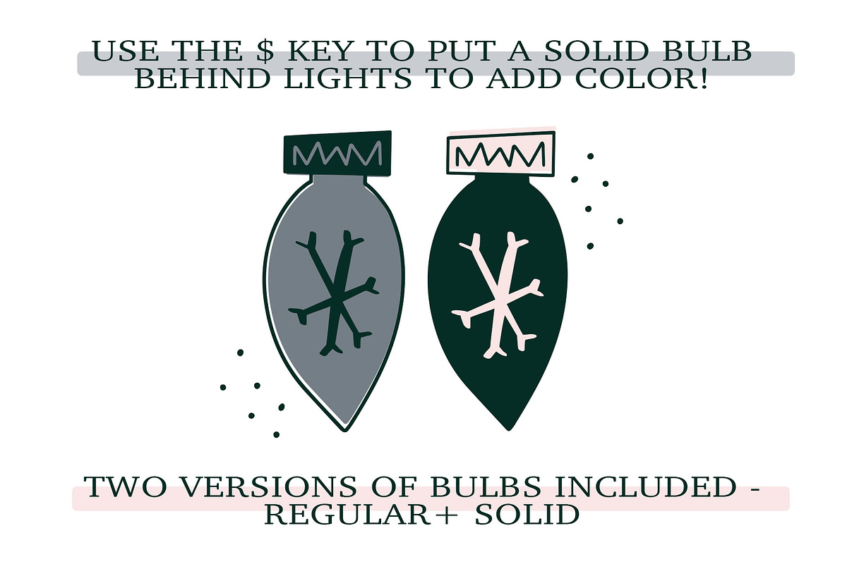 Christmas Lights - A Holiday Font, a Font by Dansie Design (Photo 7 of 10)