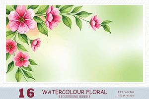 Vibrant pink flowers background