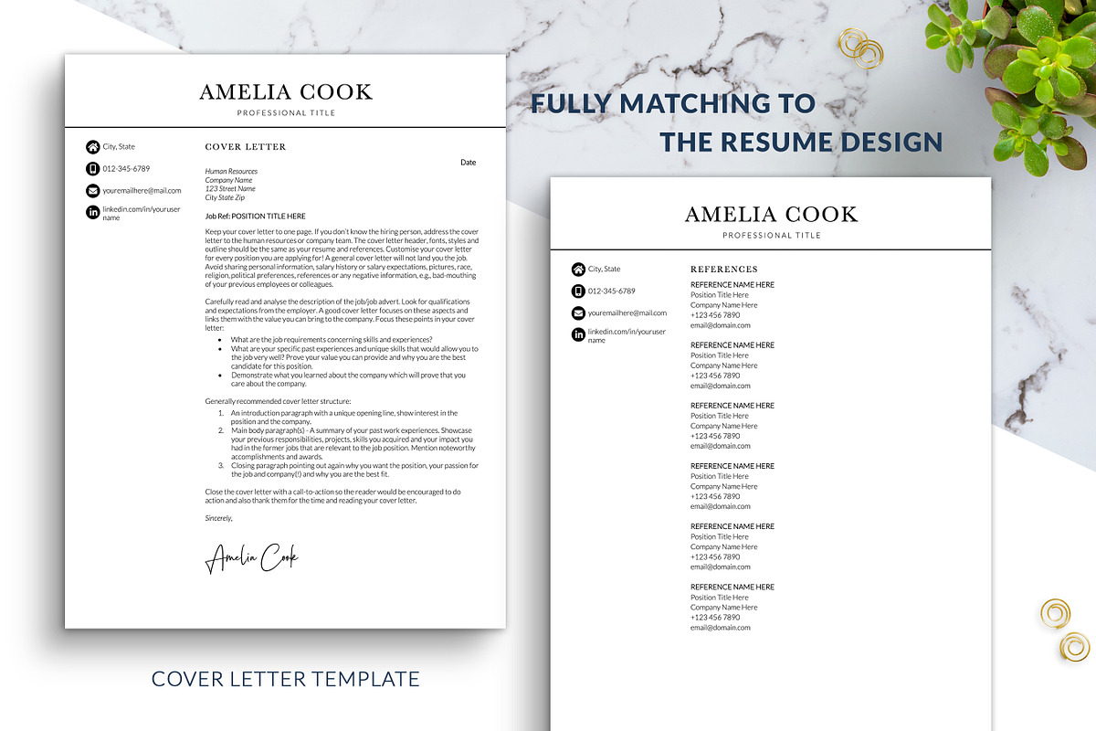 Modern Simple CV Resume Template, a Resume Template by BestResumes.Co (Photo 3 of 8)