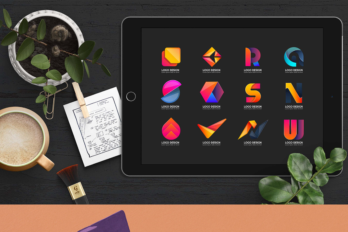 984 Modern Logo Shape, a Branding & Logo Template by Toonsteb (Photo 12 of 18)
