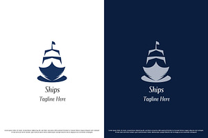 Sailing Ship Logo Design Template, a Branding & Logo Template by Morvana Crew