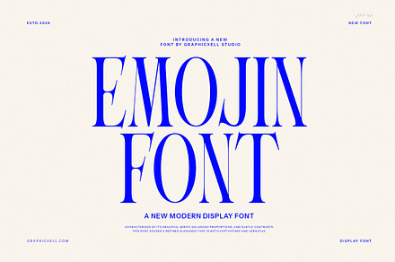 Emojin Vintage Serif Font, a Serif Font by Graphicxell