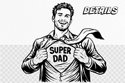 Super Dad Vector Pack, a Person Illustration by Tekuni (Thumbnail 3 of 7)