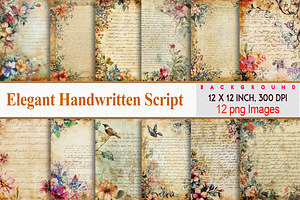 Elegant Handwritten Script Paper