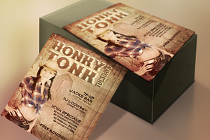 Honkytonk Tuesday Flyer Template