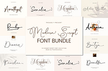 Modern Script Font Bundle