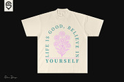 Motivational Floral Quote T-shirt, a Graphic by shaondesigns (Thumbnail 4 of 4)