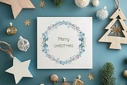Christmas Watercolor Wreath Clipart, a Seasonal Illustration by MariaScaroniAtelier (Thumbnail 4 of 5)