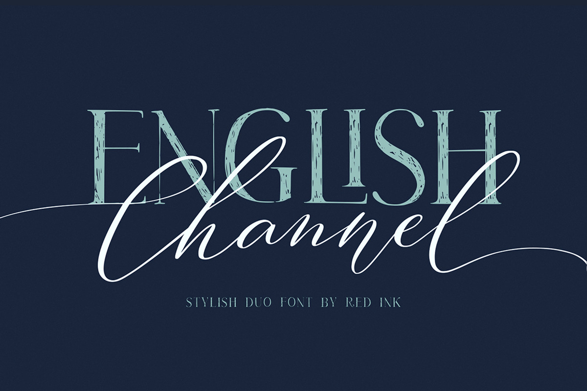 English Channel. Duo Font.
