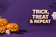 3D Typography with Pumpkins, Ghosts, a Holiday Photo by hkmonir (Thumbnail 1 of 11)