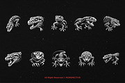10 Bundle Dark Art Death Gecko Anger, an Illustration by Morspective (Thumbnail 6 of 7)