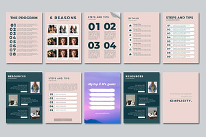 80 Ebook Workbook Template Canva