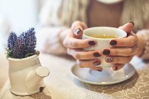 Womans hands with cup of tea stock photo containing hands and tea
