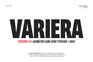 Variera - Geometric Sans Serif