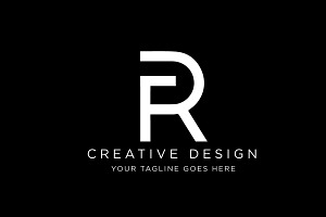 Minimal Letter FR RF Logo Design