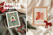 Festive Season Christmas Card Mockup, a Product Mockup by Muse Mockups (Thumbnail 8 of 15)