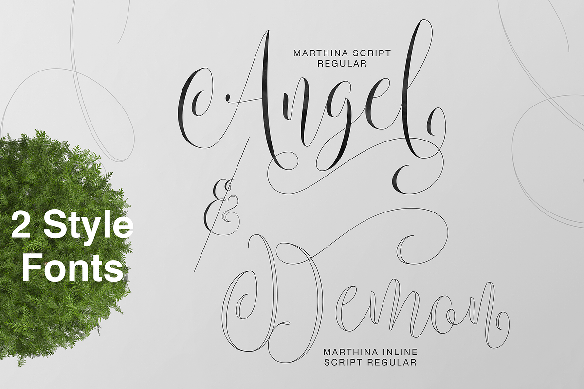 Marthina Script - Two Style preview 2