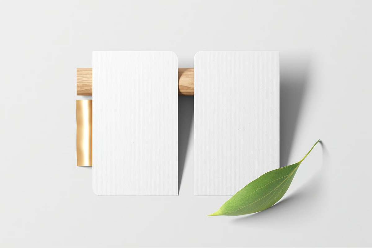 Vertical Business Card Mockup, an Advertising Mockup by zpackcreative (Photo 2 of 4)