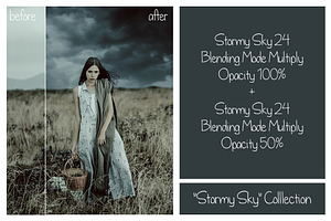 30 Stormy Sky Overlays