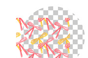 Whimsical Baby Pink Ribbon Clipart, a Decorative Illustration by Oleksandra Illustrates (Thumbnail 5 of 14)