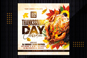 Thanksgiving Flyer Template, a Flyer Template by MithilaCreation (Thumbnail 3 of 6)