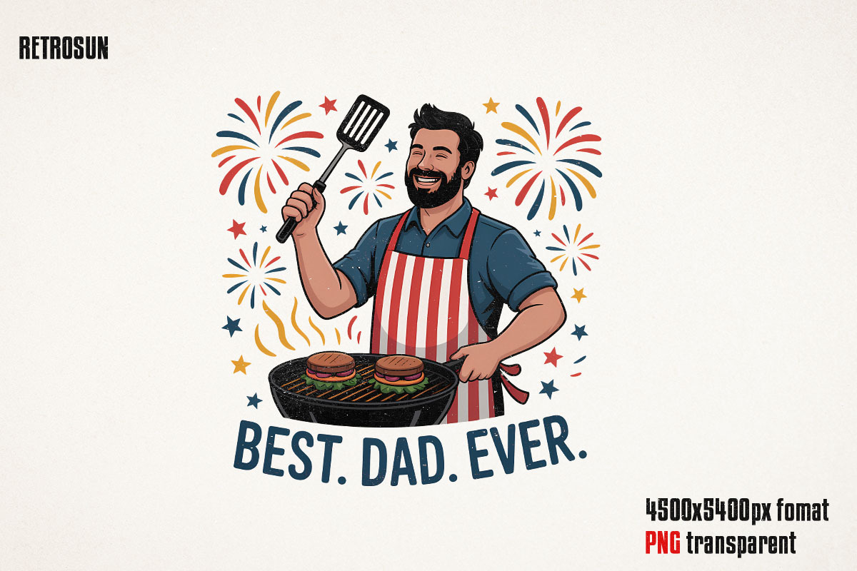 4th of July Father’s Day PNG Bundle, an Object Graphic by GlitterCraft (Photo 47 of 61)