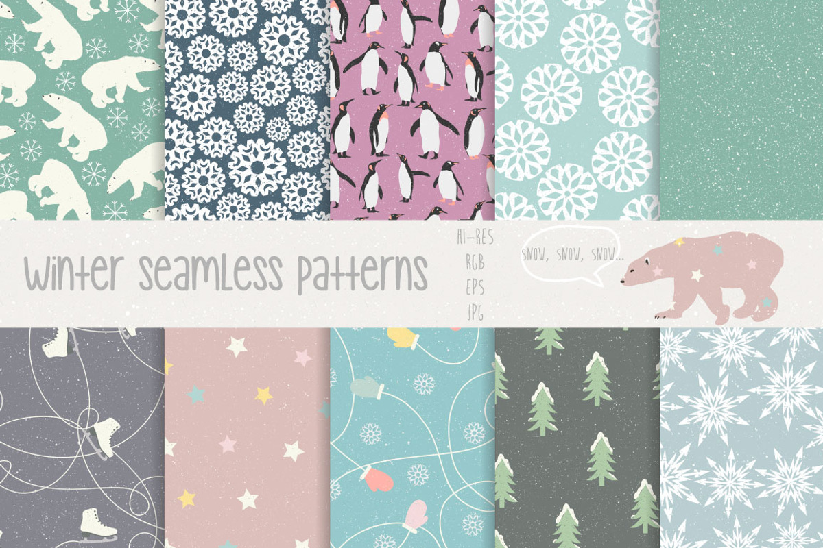 Winter patterns, a Pattern Graphic by Julia Dreams (Photo 4 of 6)