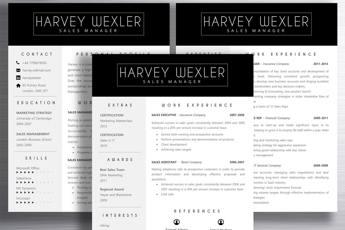 Resume Template | Harvey, a Resume Template by ResumeWorkshop (Photo 3 of 5)