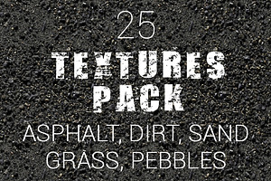 25 Textures Pack. Asphalt and more, a Texture Graphic by DesignRalko