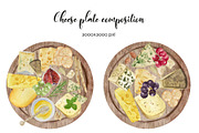 Watercolor Cheese Board Logo, an Illustration by Art and Funny (Thumbnail 4 of 5)