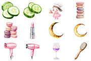 Watercolor Self-Care Clipart Bundle, an Illustration by CitraGraphics (Thumbnail 4 of 5)