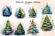 Watercolor Christmas Collection, a Seasonal Illustration by Line Store (Thumbnail 5 of 9)