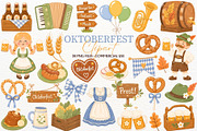 Oktoberfest Festival Clipart Autumn, a Seasonal Illustration by SugarCloudStudioArt (Thumbnail 1 of 5)