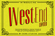 West End Limited Typeface, a Sans Serif Font by Dene Studios (Thumbnail 1 of 7)