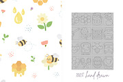 Bee Honey Patterns, a Pattern Graphic by Palau (Thumbnail 8 of 9)