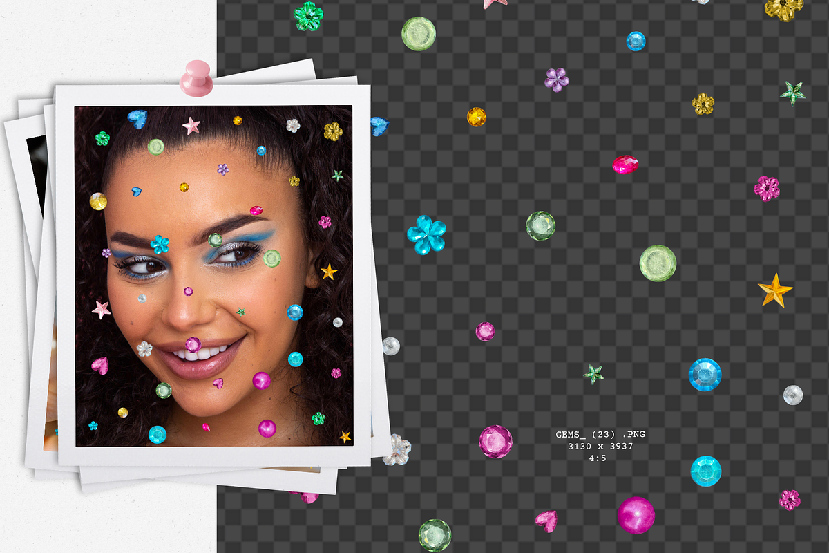 Rhinestone and Gem Photo Overlays, a Texture Graphic by Yana Lesiuk (Photo 2 of 10)
